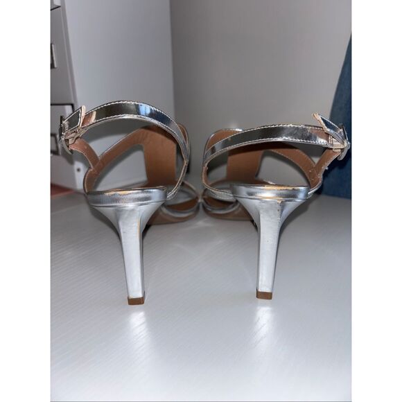 Aquatalia Rosetta Patent Slingback Sandals metallic size 9 - Picture 6 of 13